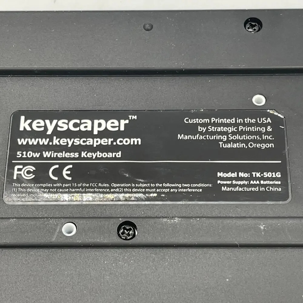 Keyscaper 510W Carolina Panthers Wireless USB Keyboard